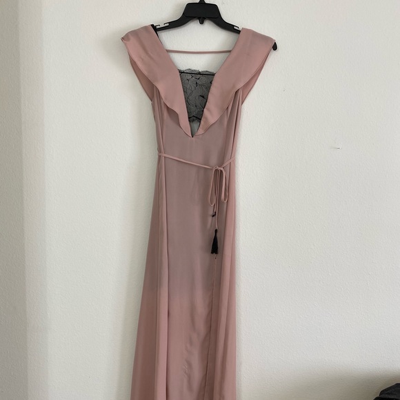 Maxi dress with lace underslip - Picture 5 of 5